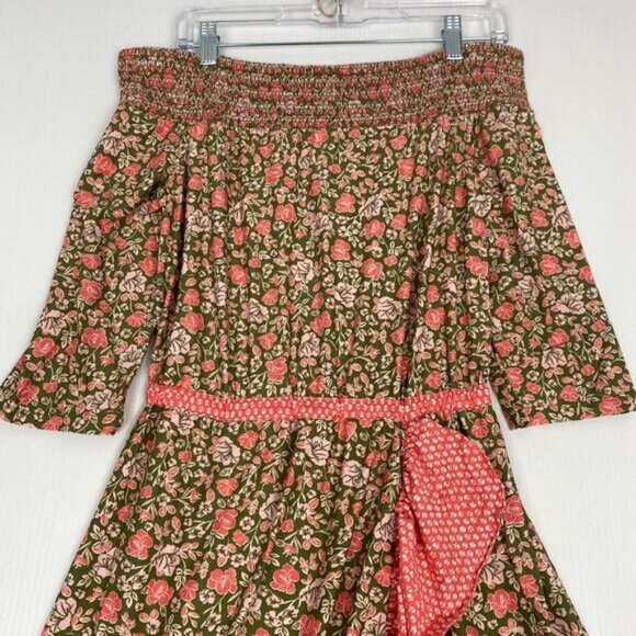 CABANA LIFE S Jetties Beach Off The Shoulder Ruffle Maxi Dress/Cover-up Size L - Picture 7 of 16